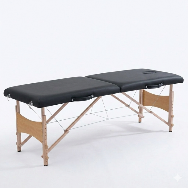 Velora™ – Table de massage professionnelle pliante (noir)