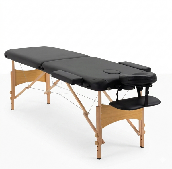 Velin™ – Table de massage professionnelle pliante (noir)
