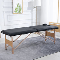 Velora™ – Table de massage professionnelle pliante (noir)