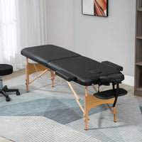 Velin™ – Table de massage professionnelle pliante (noir)