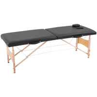 Velora™ – Table de massage professionnelle pliante (noir)
