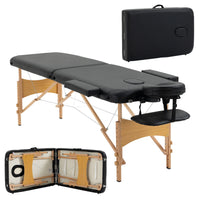 Velin™ – Table de massage professionnelle pliante (noir)