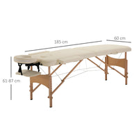 Velin™ – Table de massage professionnelle pliante (BLANC)